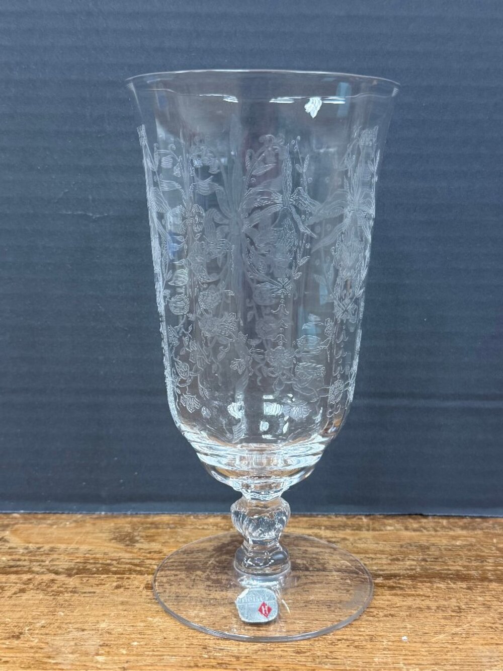 Vintage Crystal Iced Tea or Water Goblet. KT230